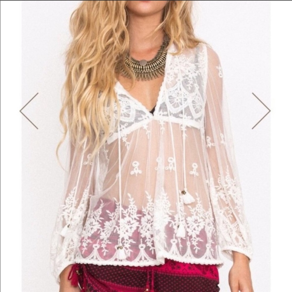 Ophelia Lace Blouse Small